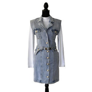 Generation Love Blue Denim Midi Dress